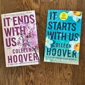 2 Colleen Hoover Books “It Ends With Us” & “It  Starts With Us”
